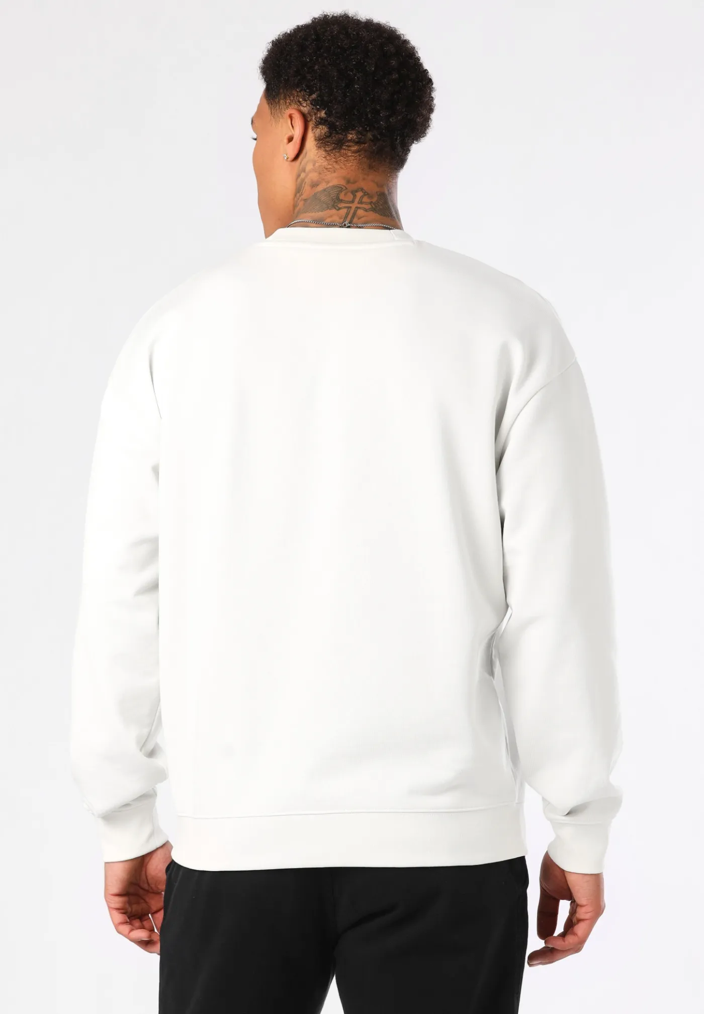 Relaxed-Fit Sweatshirt aus Baumwoll-Terry mit Doppel-Logo