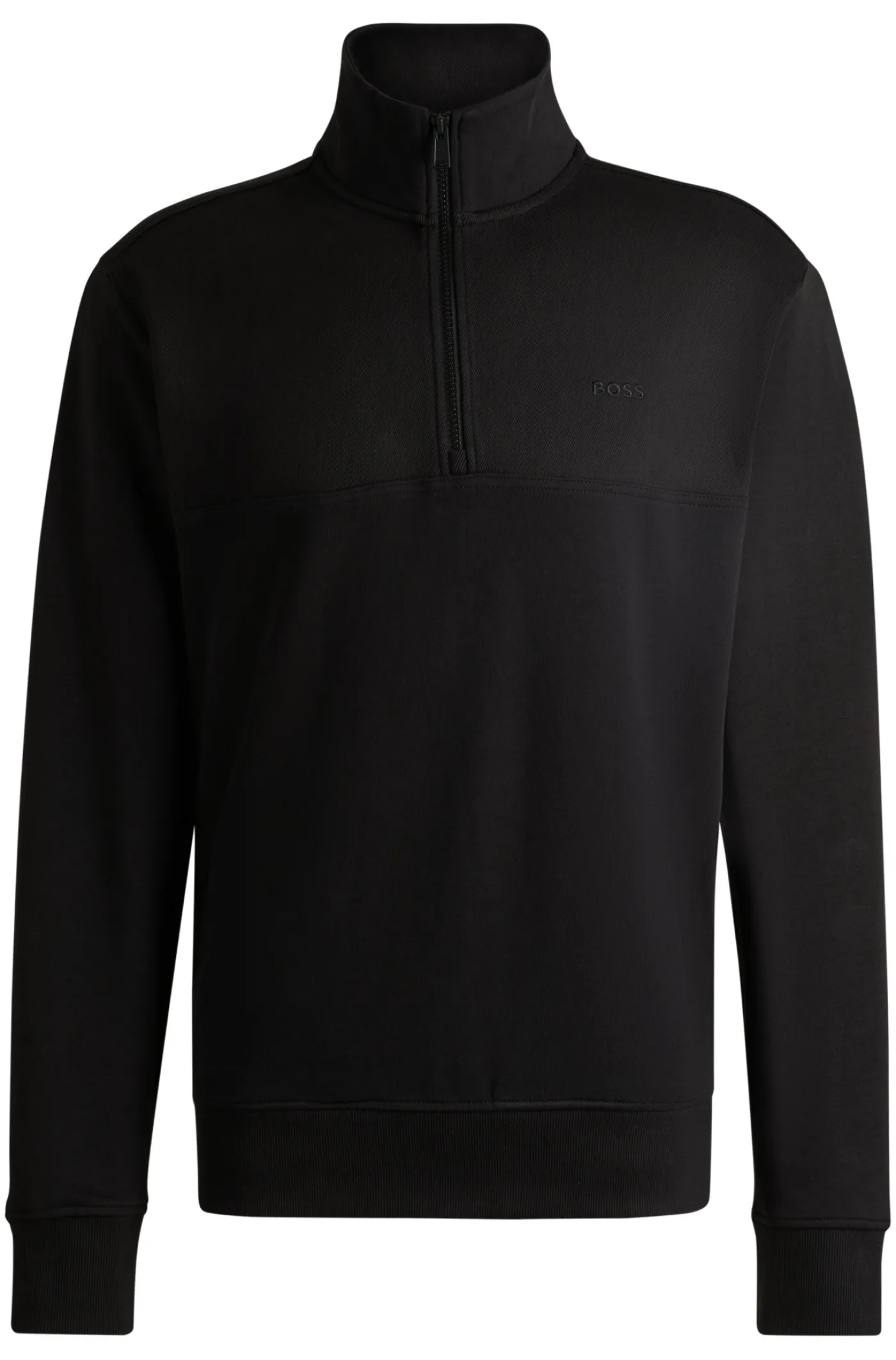 Relaxed-Fit Troyer aus Baumwoll-Fleece