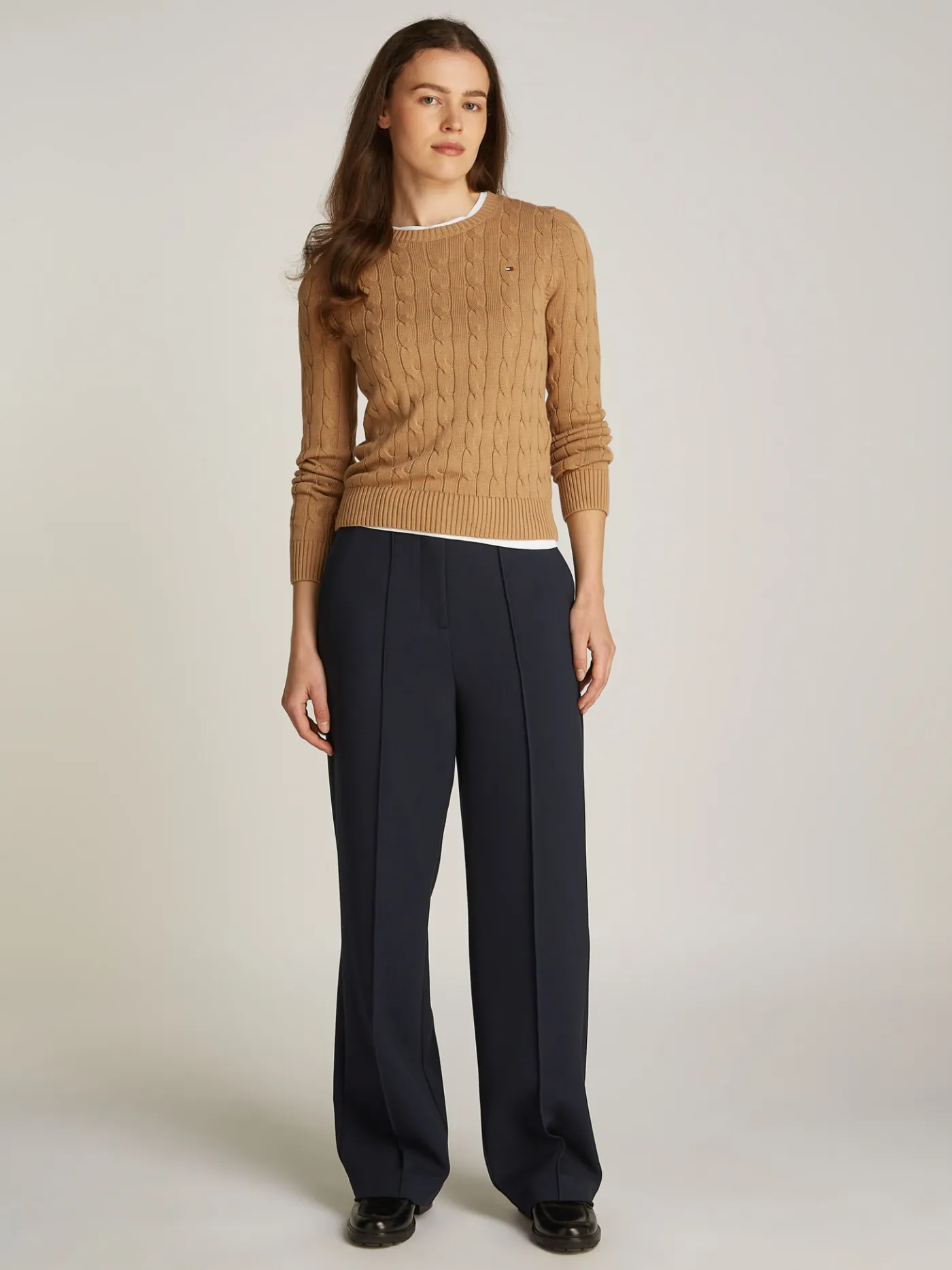 Relaxed Straight Leg Fit Hose mit Nahtdetails