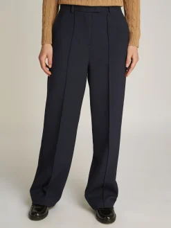 Relaxed Straight Leg Fit Hose mit Nahtdetails