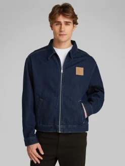 Relaxed Zip Jeansjacke