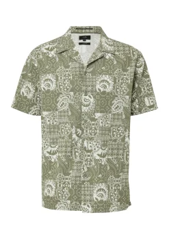 Resort Fit: Baumwollhemd mit All-over-Print