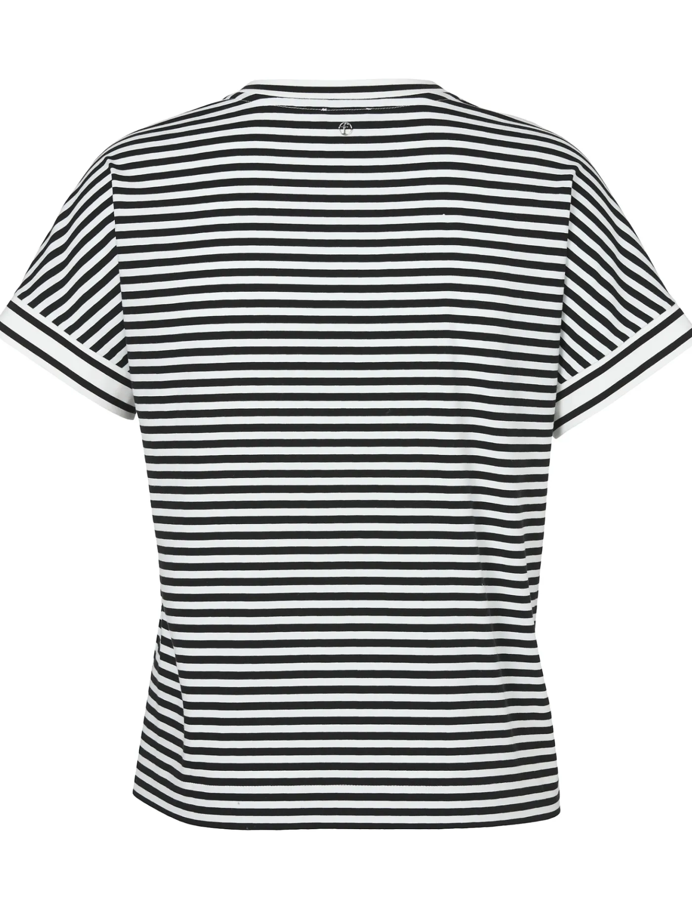Ringel T-Shirt mit überschnittenen Schultern