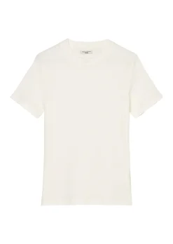 RIPP-JERSEY-T-SHIRT AUS ELASTISCHEM BIO-BAUMWOLLE-MIX
