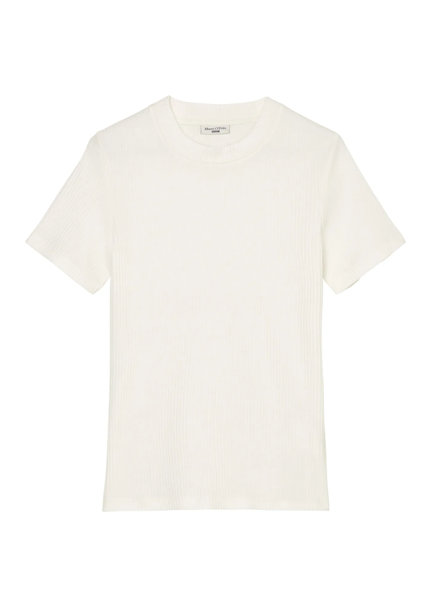 RIPP-JERSEY-T-SHIRT AUS ELASTISCHEM BIO-BAUMWOLLE-MIX