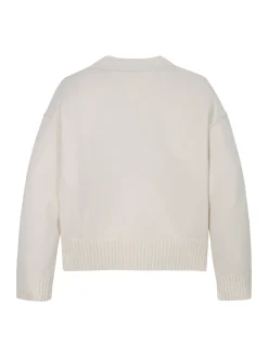 Rundhals-Pullover mit Logo