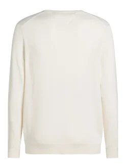 Rundhals-Pullover mit aufgestickter Flag