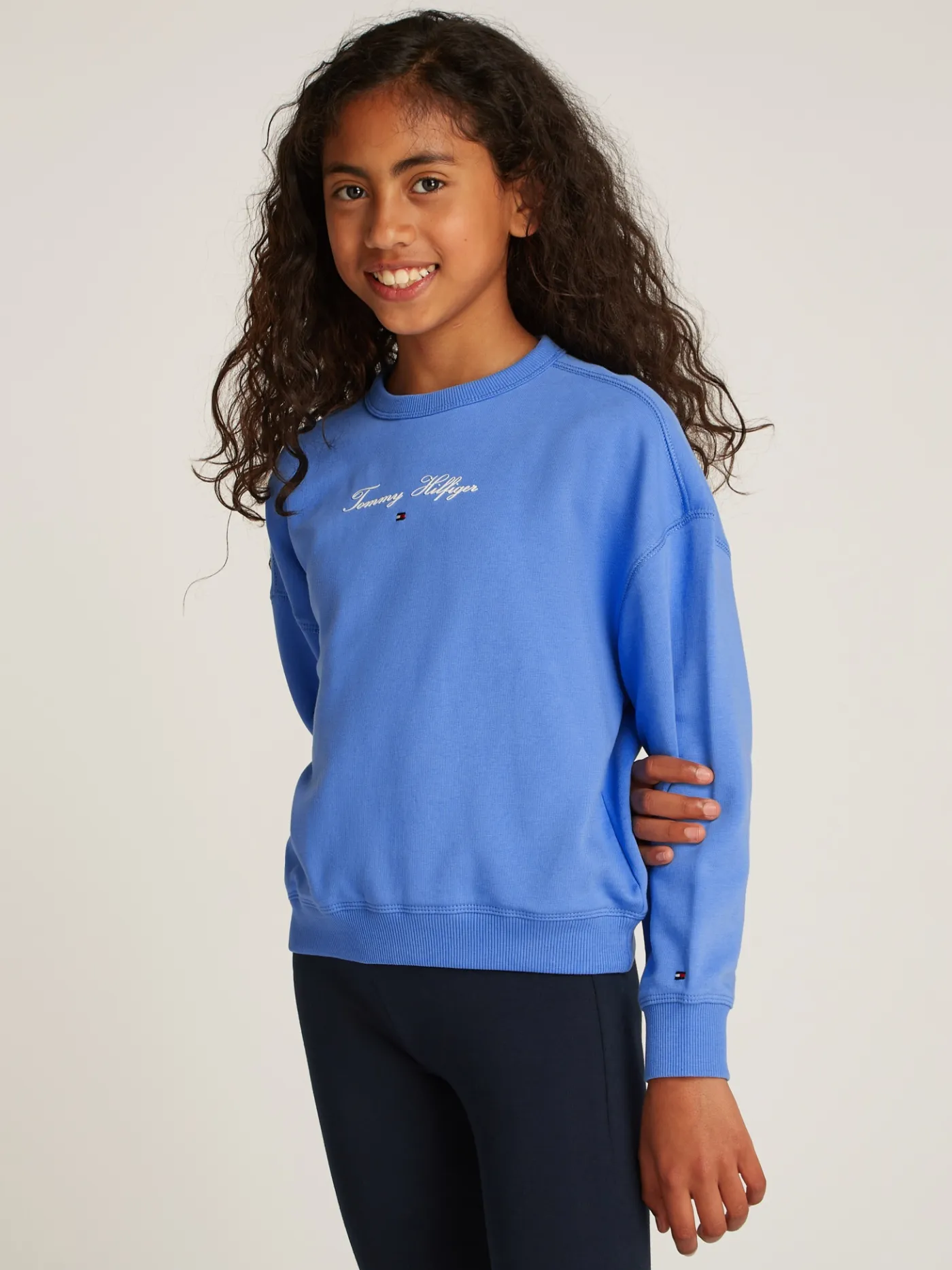 Rundhals-Sweatshirt mit Logo