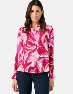 Satinierte Bluse