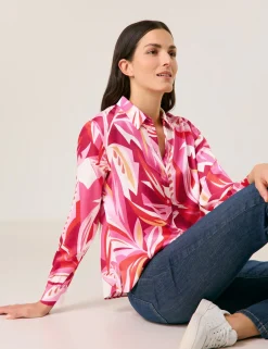 Satinierte Bluse