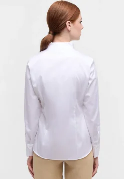 Satin Shirt Bluse Satingewebe Langarm