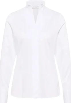 Satin Shirt Bluse Satingewebe Langarm