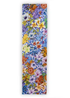Schal aus Biobaumwolle mit Blumenmotiven