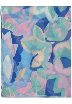 Schal mit floralem Print