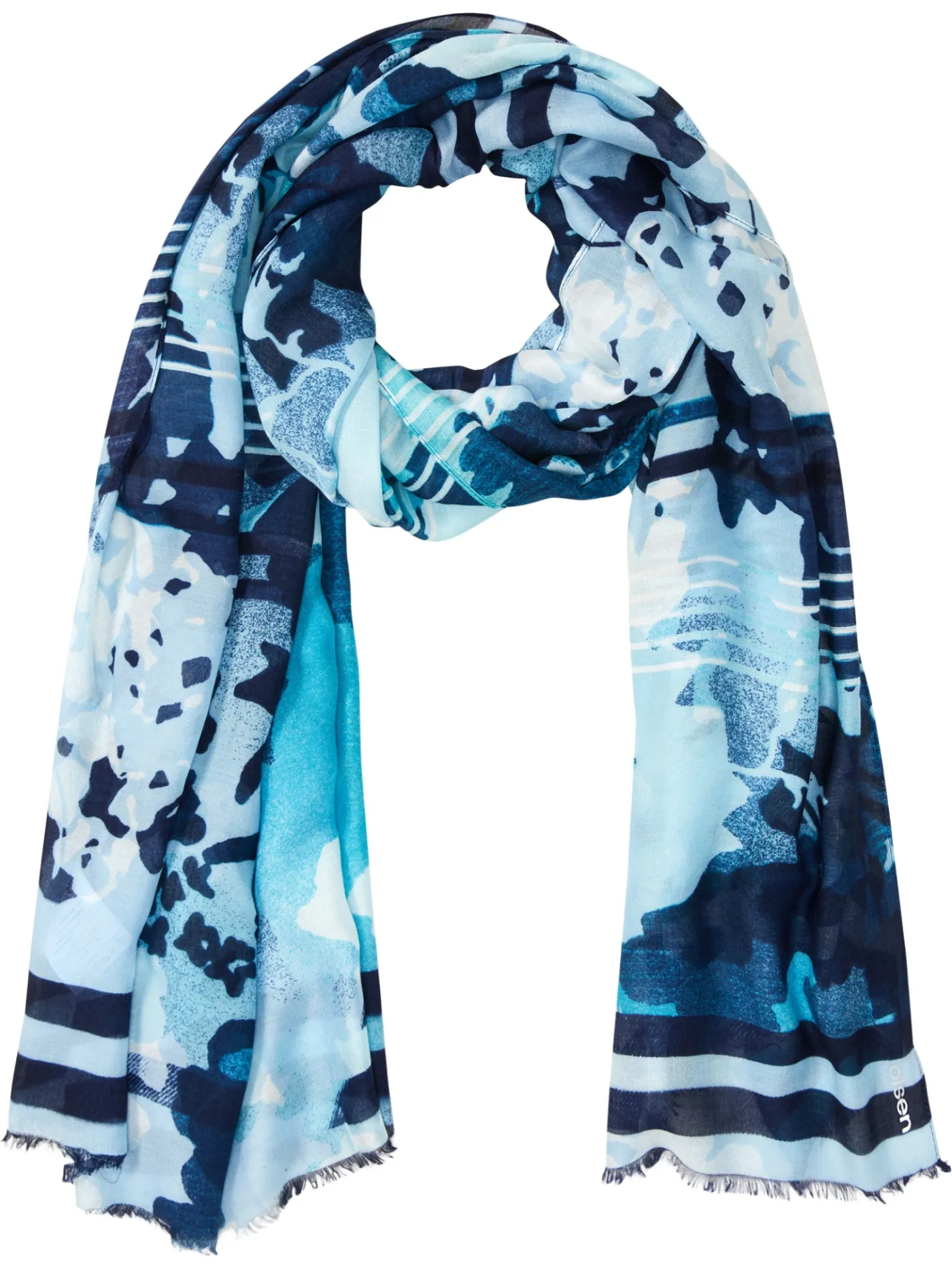 Schal mit Panneaux-Print
