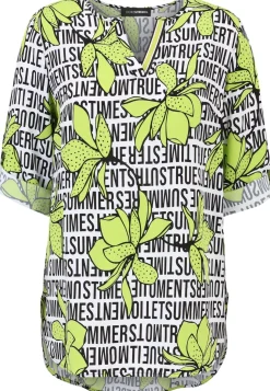 Schlupfbluse mit Allover-Muster