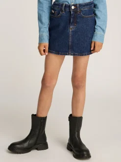 Schmaler Jeans-Minirock