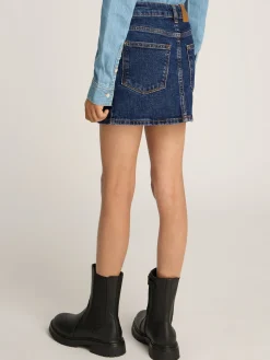 Schmaler Jeans-Minirock