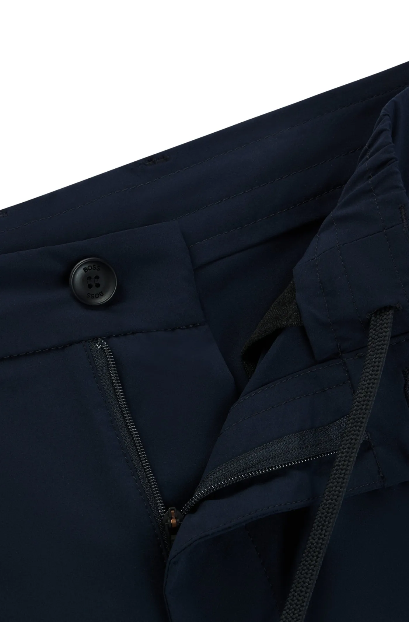 Schmal geschnittene Shorts aus dehnbarer Popeline