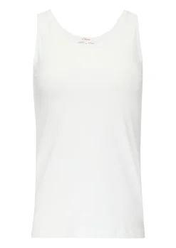 Schmal geschnittenes Tanktop aus Baumwolljersey