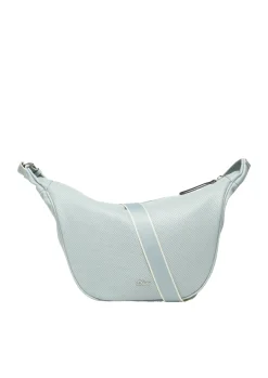 Schulter-Tasche mit Lochmuster und Logo-Detail