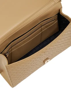 Schultertasche mit tiefgeprägten TH-Monogramme