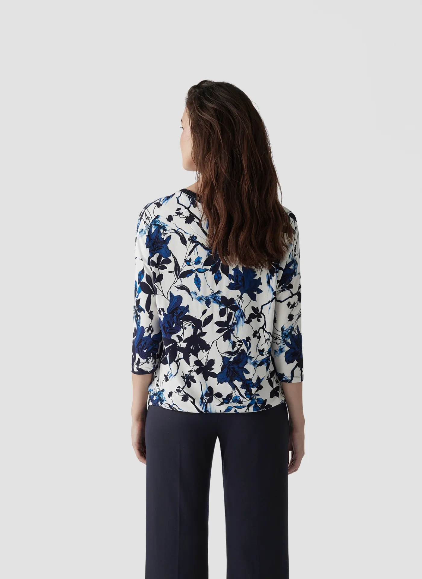 Shirt mit 3/4-Arm in floralem Muster