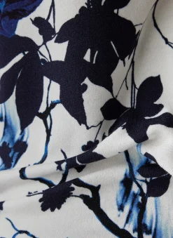Shirt mit 3/4-Arm in floralem Muster