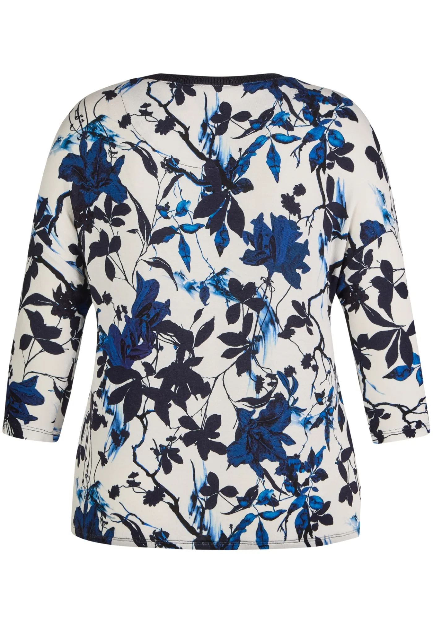 Shirt mit 3/4-Arm in floralem Muster