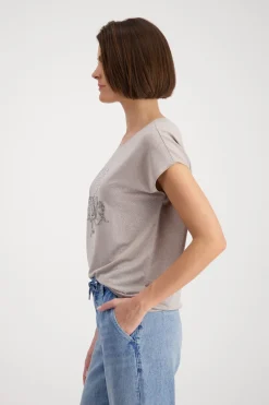 Shirt mit Cap-Print