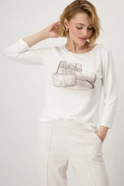 Shirt mit Taschen-Print