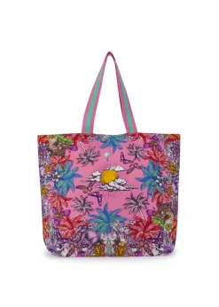 Shopper aus robustem Baumwoll-Gewebe mit Dschungel-Print