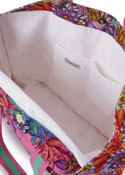 Shopper aus robustem Baumwoll-Gewebe mit Dschungel-Print