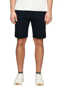Shorts aus Baumwollstretch mit Waschung