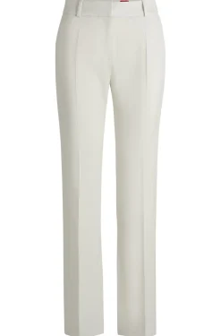 Slim-Fit Hose aus schimmerndem Gewebe