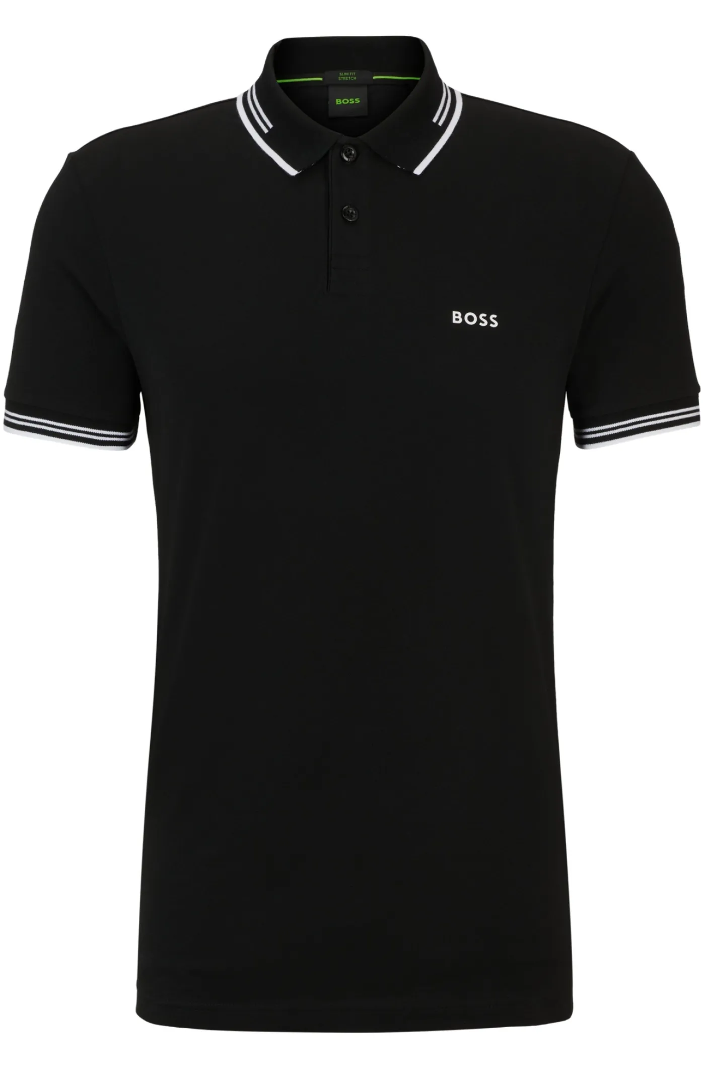 Slim-Fit Poloshirt aus Stretch-Baumwolle mit Branding