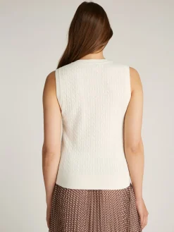 Slim Fit Pullunder mit hohem Wollanteil