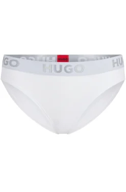 SLIP AUS STRETCH-BAUMWOLLE MIT LOGO AM BUND BRIEF SPORTY