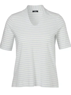 Softes Baumwoll-Jersey-Shirt mit Kelchkragen