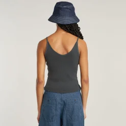 Spaghetti Strap Rib Top