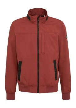 Sportive Softshelljacke mit Logo-Tape