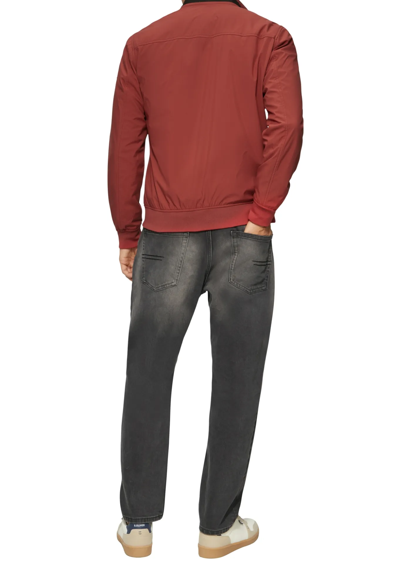 Sportive Softshelljacke mit Logo-Tape