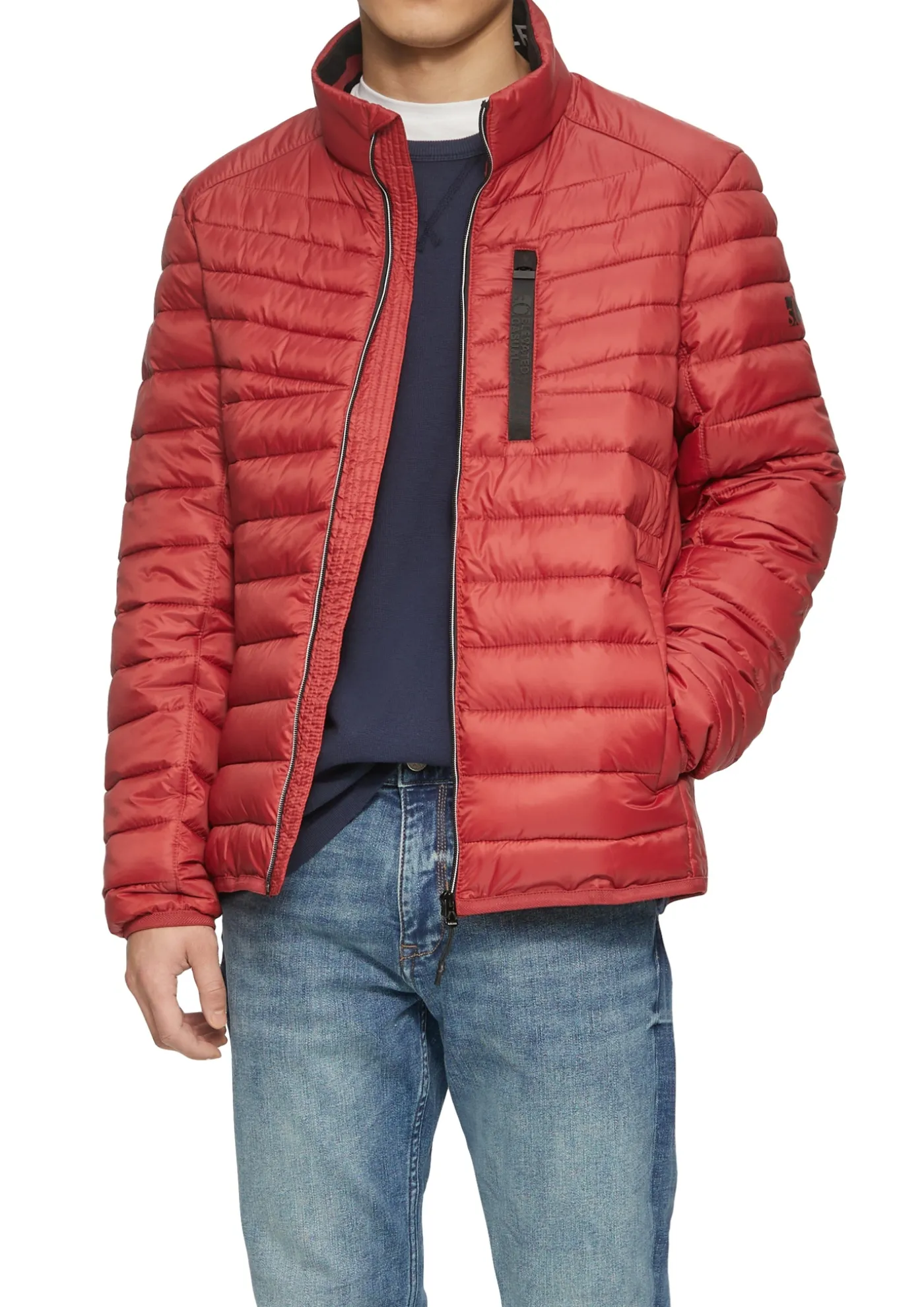 Steppjacke mit sportiven Kontrastdetails