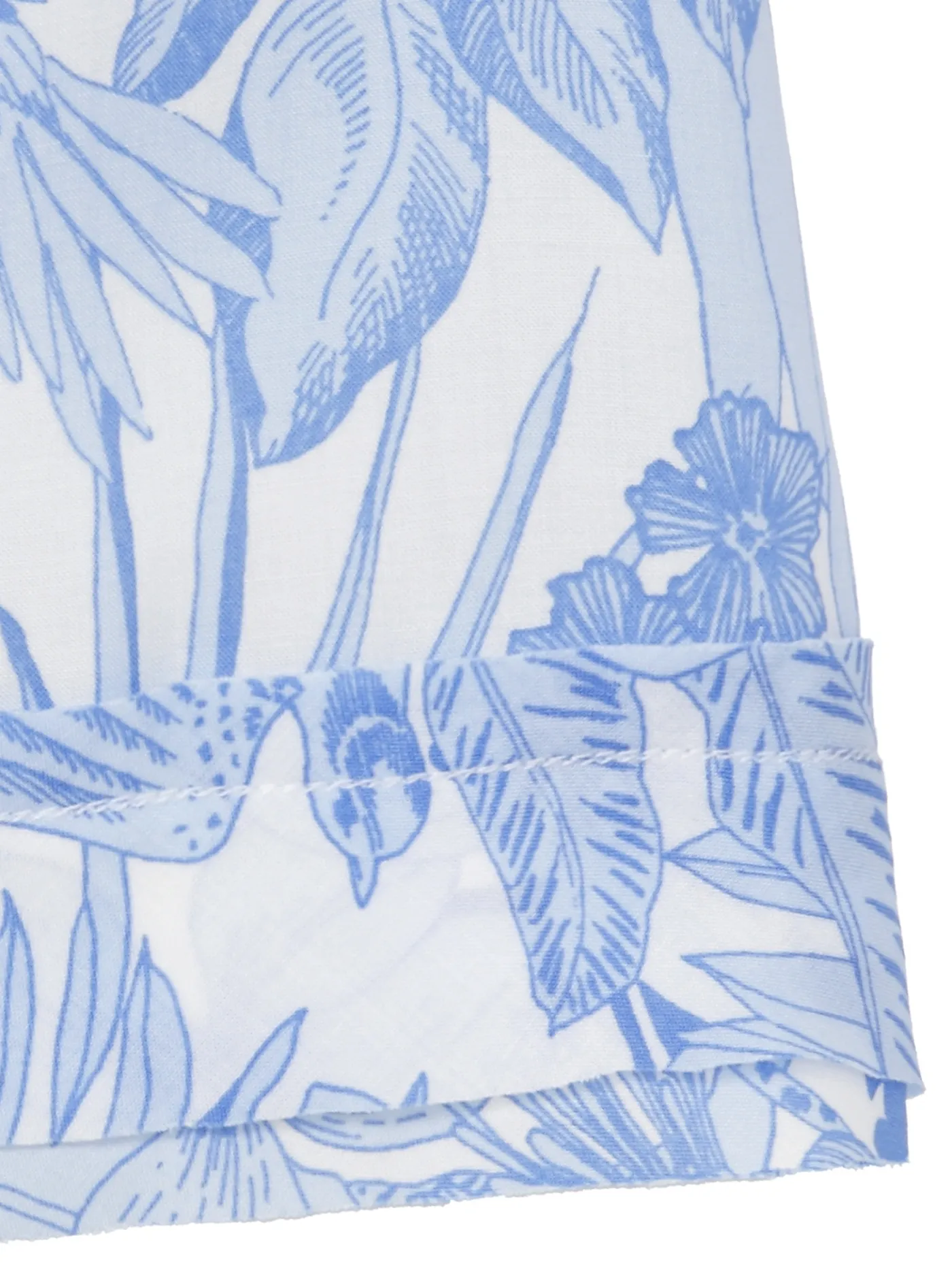 Stilvolle 3/4-Arm-Viskosebluse mit Tropenmotiven