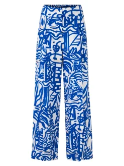 Stoffhose mit Allover-Muster