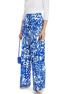 Stoffhose mit Allover-Muster