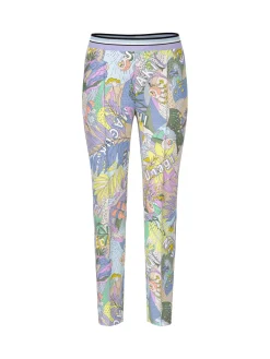 Stoffhose mit Allover-Muster