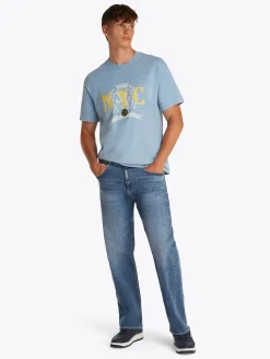 Straight Leg Jeans mit Fade Effekt