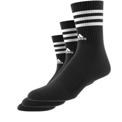 3-Streifen Cushioned Crew Socken, 3 Paar