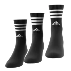 3-Streifen Cushioned Crew Socken, 3 Paar